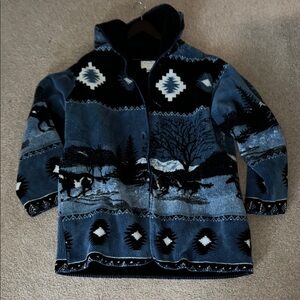 St John’s Bay Western Style Horse Sherpa Jacket